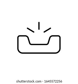 Rufen Sie das Logo der Vektorillustration für viele Zwecke auf. Einzeln auf weißem Hintergrund. - Vektorillustration