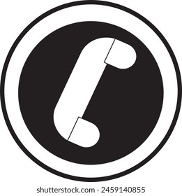 Icono de llamada Icono de Vector | Ilustración | Vector del teléfono