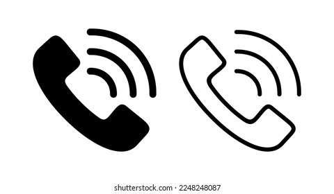 Call icon vector illustration. telephone sign and symbol. phone icon. contact us 