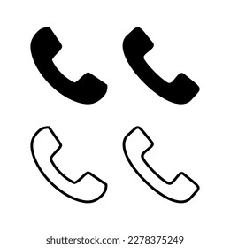 Ilustración vectorial de icono de llamada. símbolo y signo de teléfono. icono de teléfono. contáctanos 