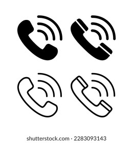 Rufen Sie Symbol, Vektorgrafik. Telefonzeichen und -zeichen. Telefonsymbol. Kontakt 