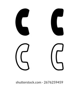 ícone de chamada ilustração vetorial. sinal de telefone e símbolo. ícone de telefone. entre em contato conosco 