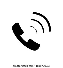 Vector de icono de llamada aislado en fondo blanco. Icono de llamada de moda en estilo plano