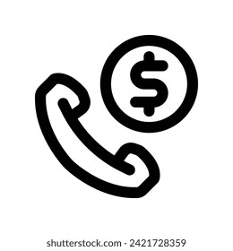icono de llamada. icono de línea vectorial para tu sitio web, móvil, presentación y diseño de logotipo.