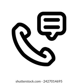 Anrufsymbol. Vektorliniensymbol für Ihre Website, Ihr Mobiltelefon, Ihre Präsentation und Ihr Logo-Design.