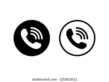 Call icon vector. mobile phone smartphone device gadget. telephone icon