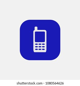 call icon vector on blue