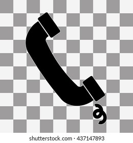 call Icon Vector on a transparent