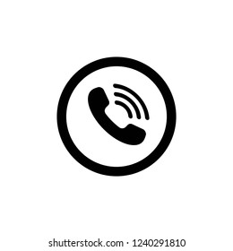 call icon vector on white background