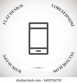 Call icon vector. Phone icon vector. mobile phone. telephone icon/Phone icon in trendy flat style isolated on grey background. Handset icon with waves. Telephone symbol for your web site design