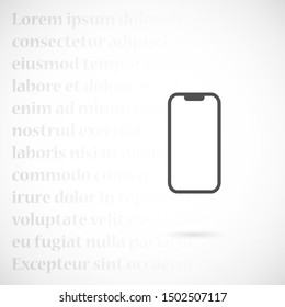 Call icon vector. Phone icon vector. mobile phone. telephone icon/Phone icon in trendy flat style isolated on grey background. Handset icon with waves. Telephone symbol for your web site design