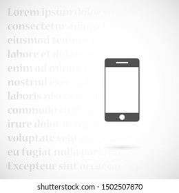 Call icon vector. Phone icon vector. mobile phone. telephone icon/Phone icon in trendy flat style isolated on grey background. Handset icon with waves. Telephone symbol for your web site design