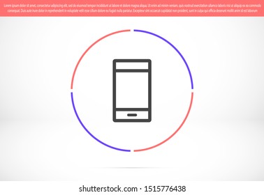 Call icon vector. Phone icon vector. mobile phone. telephone icon/Phone icon in trendy flat style isolated on grey background. Handset icon with waves. Telephone symbol for your web site design