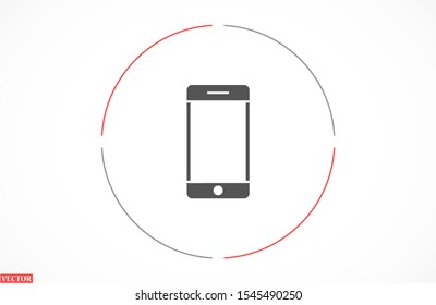 Call icon vector. Phone icon vector. mobile phone. telephone icon/Phone icon in trendy flat style isolated on grey background. Handset icon with waves. Telephone symbol for your web site design
