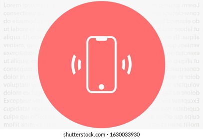 Call icon vector. Phone icon vector. mobile phone. telephone icon/Phone icon in trendy flat style isolated on grey background. Handset icon with waves. Telephone symbol for your web site design