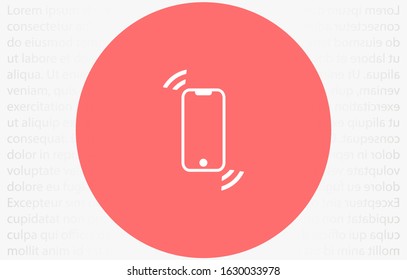 Call icon vector. Phone icon vector. mobile phone. telephone icon/Phone icon in trendy flat style isolated on grey background. Handset icon with waves. Telephone symbol for your web site design