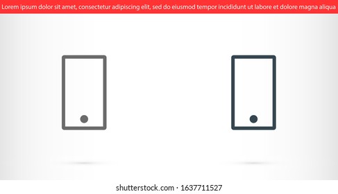 Call icon vector. Phone icon vector. mobile phone. telephone icon/Phone icon in trendy flat style isolated on grey background. Handset icon with waves.