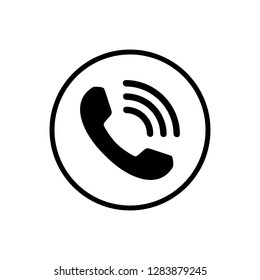 Call icon vector. Phone icon vector.  telephone icon