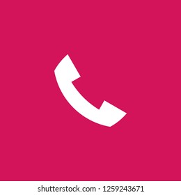 call icon vector. call sign on pink background. call icon for web and app