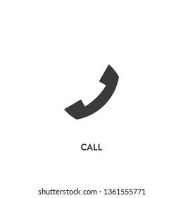 call icon vector. call sign on white background. call icon for web and app