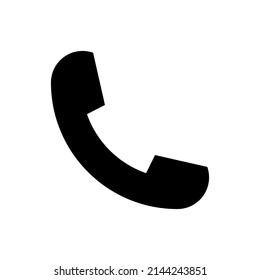 call icon vector. call sign on white background. call icon for web and app. Phone icon isolated on white background. Telephone Silhouette. Telephone icon illustration for web, mobile and UI design.