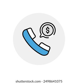 Icono de llamada Vector ilustración de stock