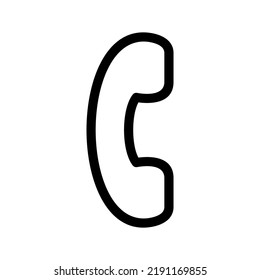 Ilustración de diseño del símbolo del vector de llamada