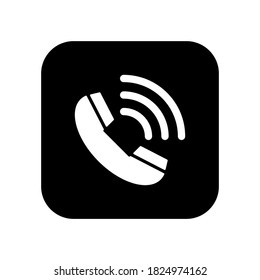 Vector de icono de llamada, símbolo aislado en fondo blanco