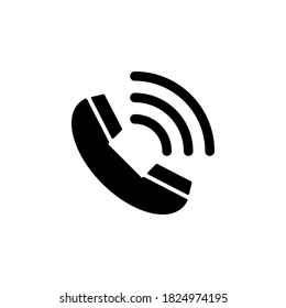Vector de icono de llamada, símbolo aislado en fondo blanco