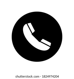 Vector de icono de llamada, símbolo aislado en fondo blanco