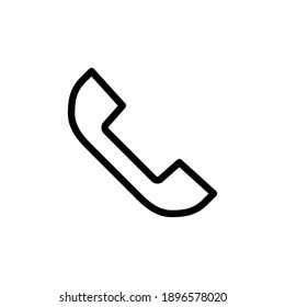 Rufen Sie Symbolvektorgrafik auf. Telefonsymbol, Vektorgrafik. Telefonsymbol-Vektorgrafik. Kontakt 