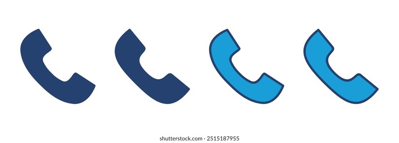 Vector de icono de llamada. Vector de icono de teléfono. Vector de icono de teléfono. contáctenos 