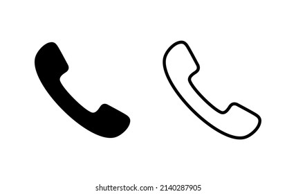 Vector de icono de llamada. símbolo y signo de teléfono. icono de teléfono. contáctanos 