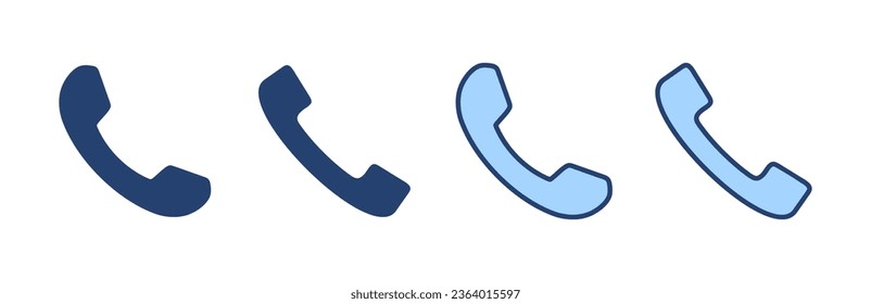 Vector de icono de llamada. símbolo y signo de teléfono. icono de teléfono. contáctanos 