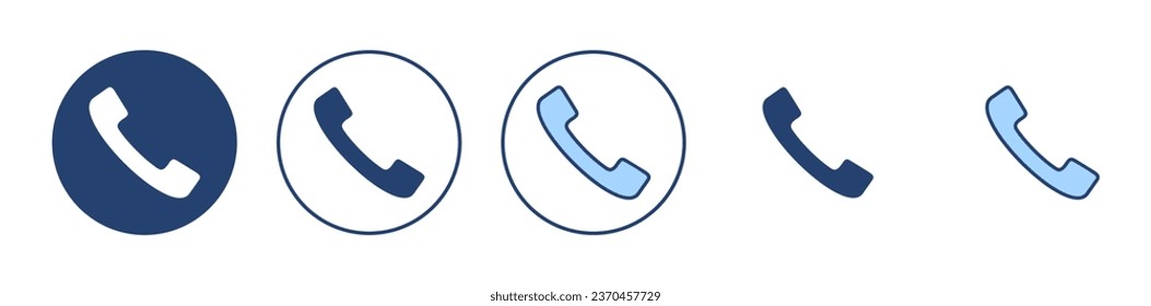 Vector de icono de llamada. símbolo y signo de teléfono. icono de teléfono. contáctanos 