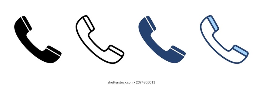 Vector de icono de llamada. símbolo y signo de teléfono. icono de teléfono. contáctanos 
