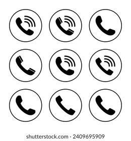 Call icon vector. telephone sign and symbol. phone icon. contact us 