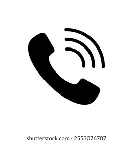 Vector del icono de la llamada. señal y símbolo del teléfono. icono del teléfono. contáctenos 