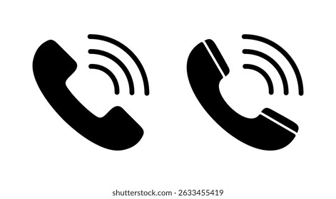 Ícone de chamada vetor. sinal de telefone e símbolo. ícone de telefone. entre em contato conosco 