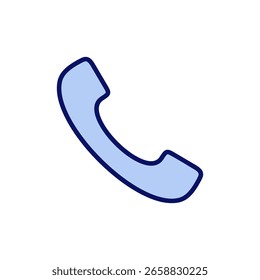 Vector del icono de la llamada. señal y símbolo del teléfono. icono del teléfono. contáctenos 