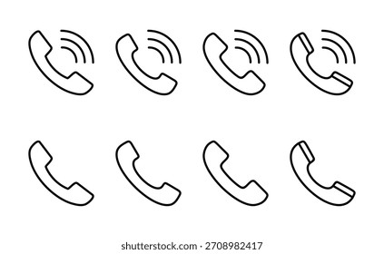 Call icon vector. telephone sign and symbol. phone icon. contact us 