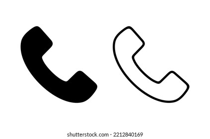 Call icon vector for web and mobile app. telephone sign and symbol. phone icon. contact us 