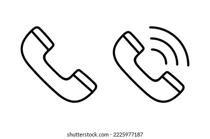 Call icon vector for web and mobile app. telephone sign and symbol. phone icon. contact us 