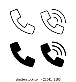 Call icon vector for web and mobile app. telephone sign and symbol. phone icon. contact us 