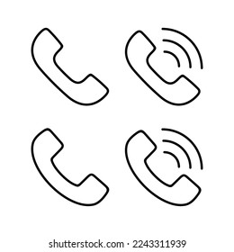 Call icon vector for web and mobile app. telephone sign and symbol. phone icon. contact us 