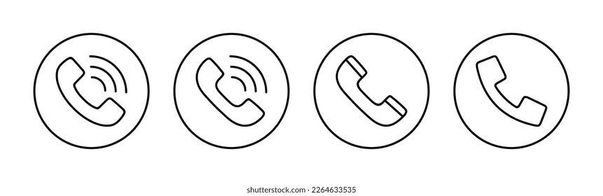 Call icon vector for web and mobile app. telephone sign and symbol. phone icon. contact us 