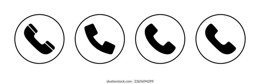 Call icon vector for web and mobile app. telephone sign and symbol. phone icon. contact us 