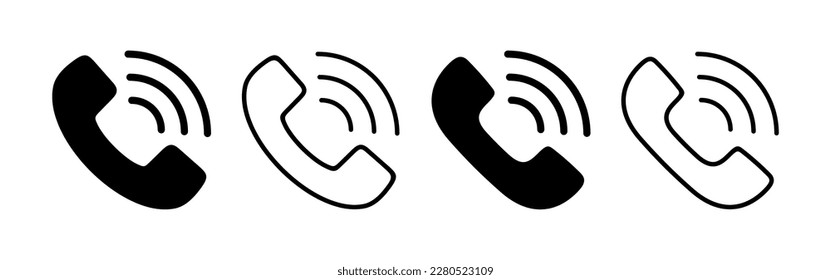 Call icon vector for web and mobile app. telephone sign and symbol. phone icon. contact us 