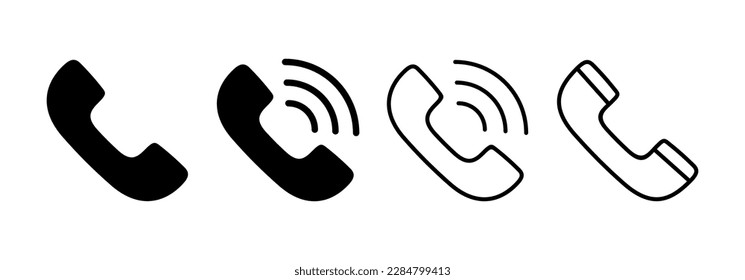 Call icon vector for web and mobile app. telephone sign and symbol. phone icon. contact us 