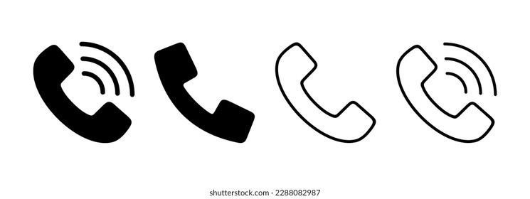 Call icon vector for web and mobile app. telephone sign and symbol. phone icon. contact us 